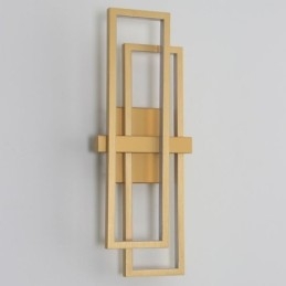 Minimalistische, flächenbündige Deckenleuchte aus Aluminium im geometrischen Stil