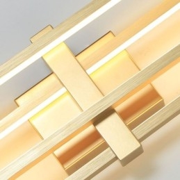 Minimalistische, flächenbündige Deckenleuchte aus Aluminium im geometrischen Stil