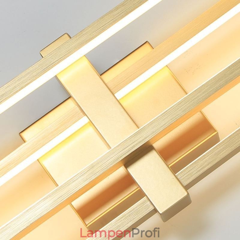 Minimalistische, flächenbündige Deckenleuchte aus Aluminium im geometrischen Stil