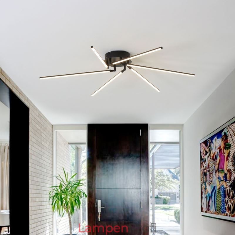 Kreative Deckenleuchte mit Windmühlenmotiv aus Aluminium