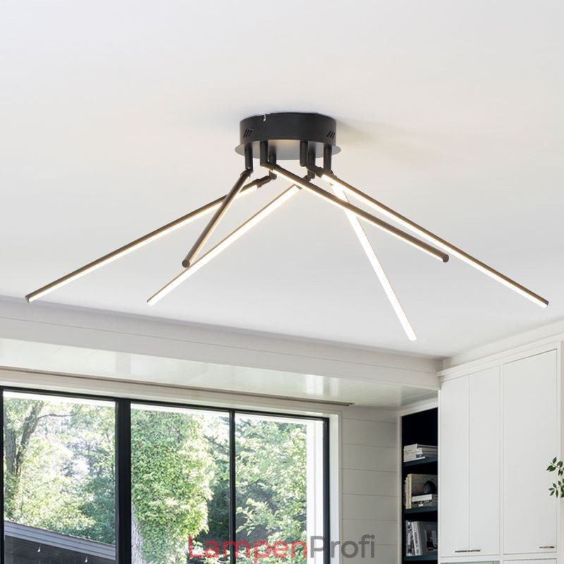 Kreative Deckenleuchte mit Windmühlenmotiv aus Aluminium
