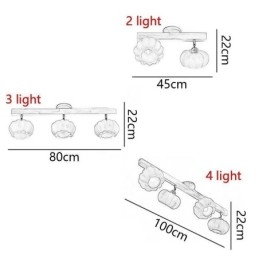 Doppelte kleine Kürbis-Deckenleuchte im japanischen Retro-Stil