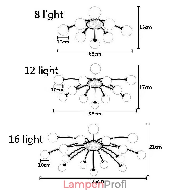 Moderne, flächenbündige, goldene Deckenleuchte, dekorative Leuchte