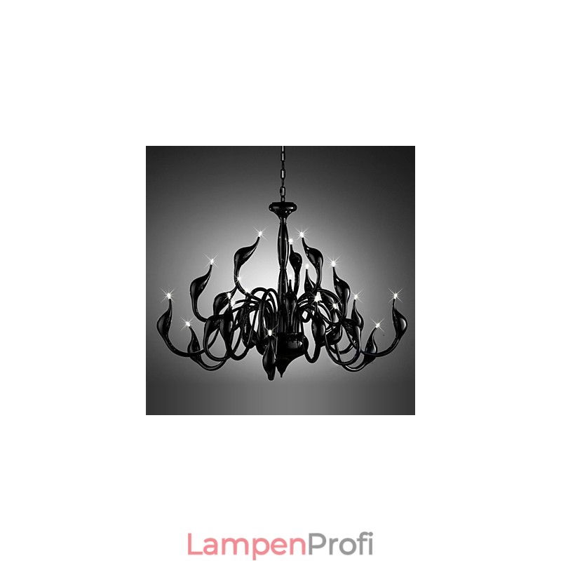 Moderne Kronleuchter Licht 24 Lichter G4 Schwarz Malerei