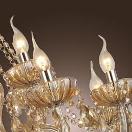 Kronleuchter Kristall Luxus Modern 2 Ebenen Wohnzimmer 12 Lichter