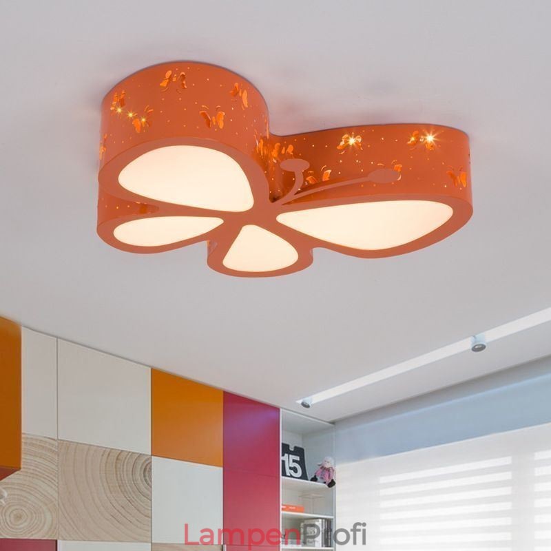 Butterfly Unterputz-Deckenleuchte aus Metall, modern