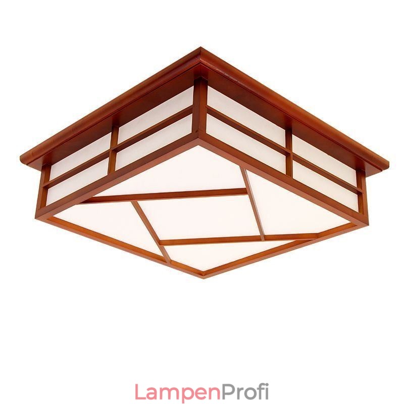 Deckenleuchte im Retro-Stil, quadratisch, bündige Montage