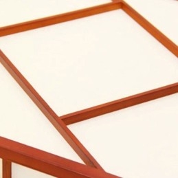 Deckenleuchte im Retro-Stil, quadratisch, bündige Montage