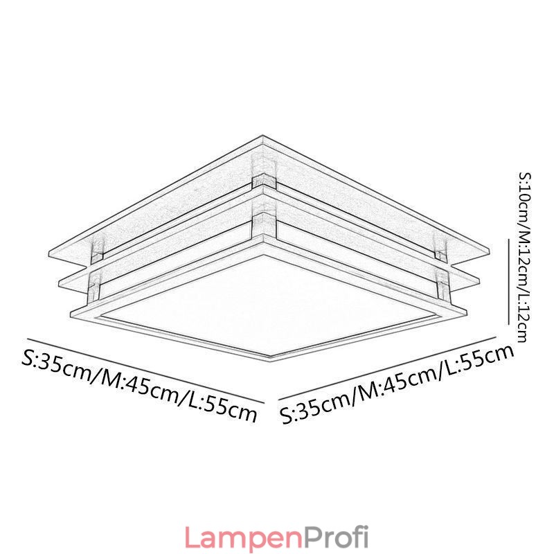 Retro Deckenleuchte im chinesischen Stil Deckenlampe