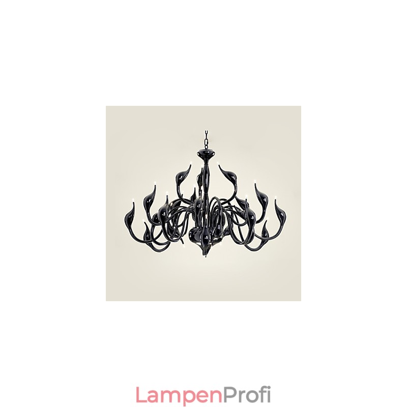 Moderne Kronleuchter Licht 24 Lichter G4 Schwarz Malerei