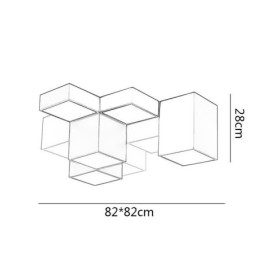 Moderne Deckenleuchte Cube Deckenlampe
