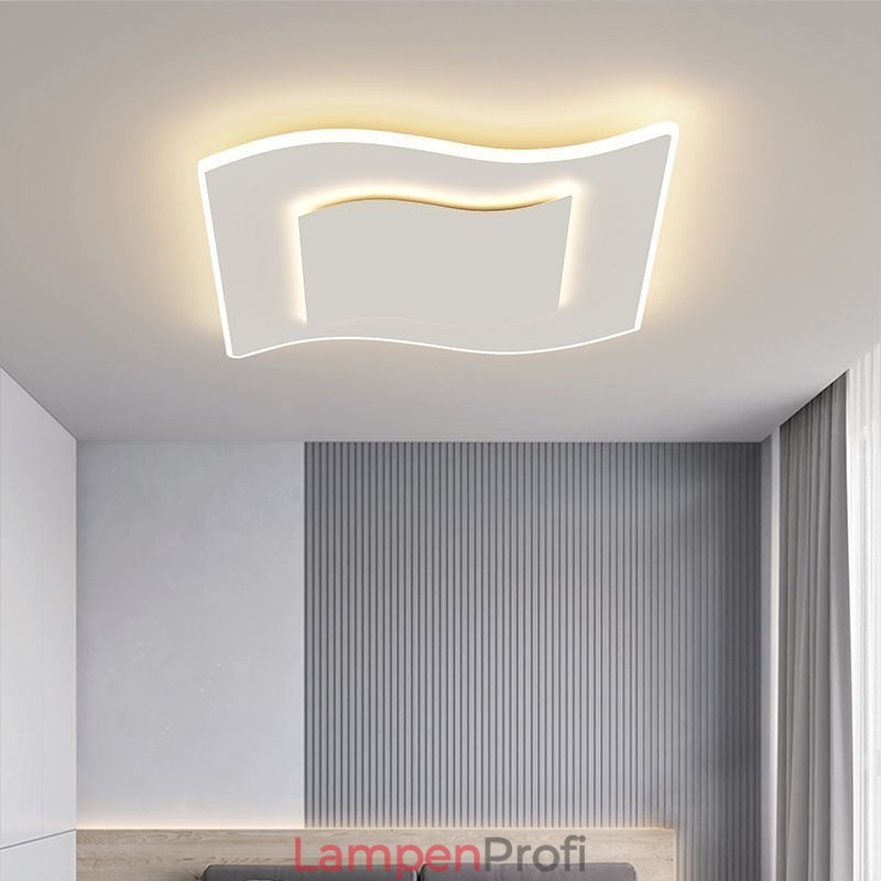 Moderne Deckenleuchte Quadratische Deckenlampe aus Acryl