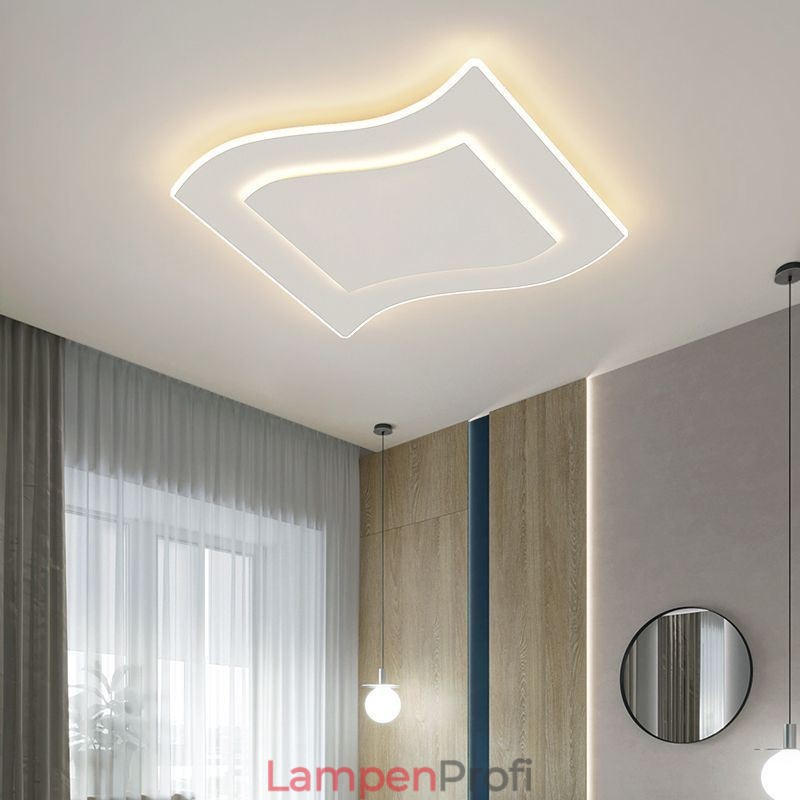 Moderne Deckenleuchte Quadratische Deckenlampe aus Acryl