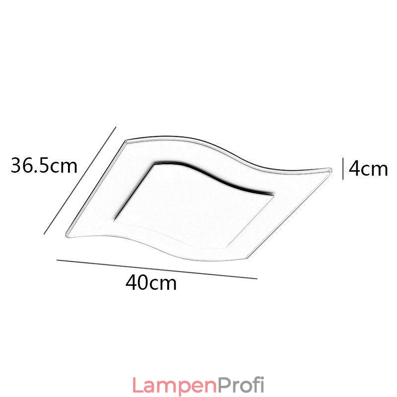 Moderne Deckenleuchte Quadratische Deckenlampe aus Acryl