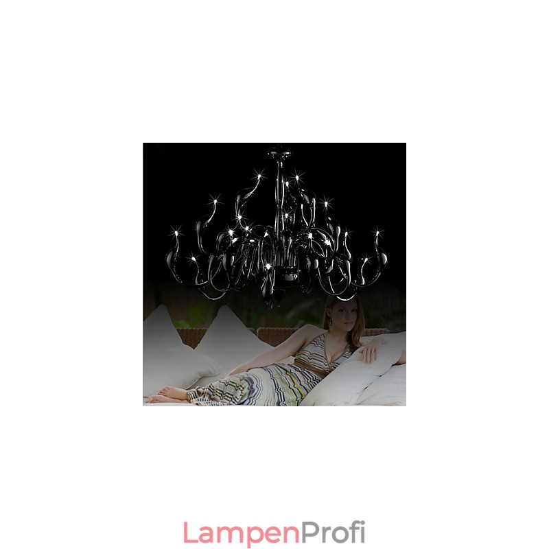 Moderne Kronleuchter Licht 24 Lichter G4 Schwarz Malerei