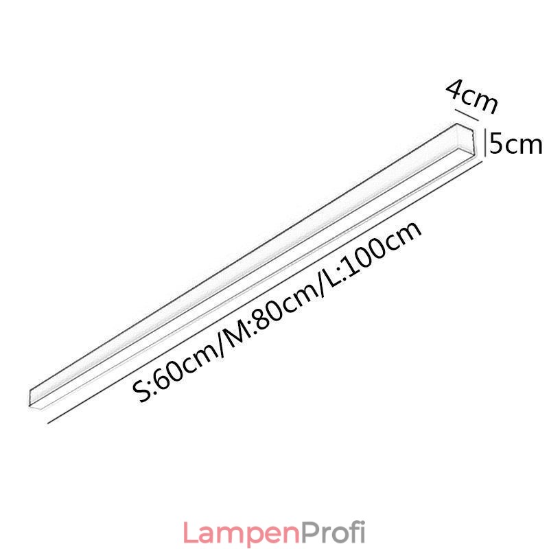 Moderne Deckenleuchte mit langem Streifen, oberflächenmontierte Deckenleuchte