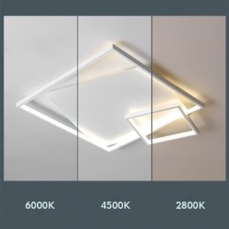 Moderne Deckenleuchte Quadratische intelligente Innenbeleuchtung