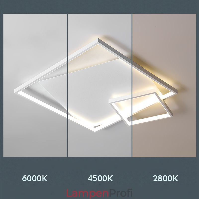 Moderne Deckenleuchte Quadratische intelligente Innenbeleuchtung