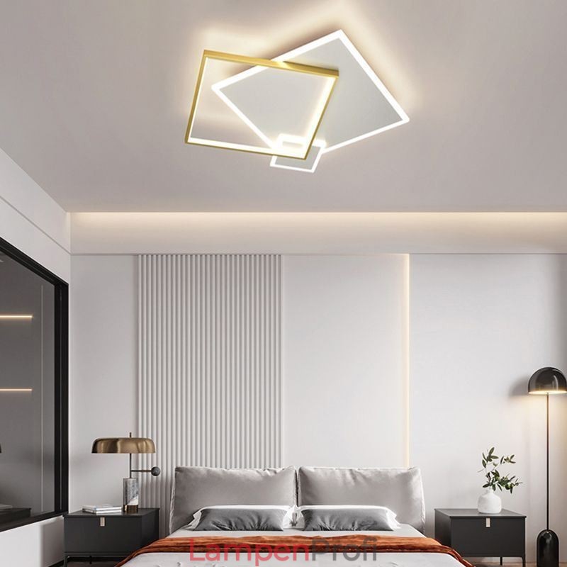 Moderne Deckenleuchte, geometrische quadratische Deckenleuchte
