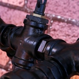 Kronleuchter aus bemaltem Metall im Vintage-Stil