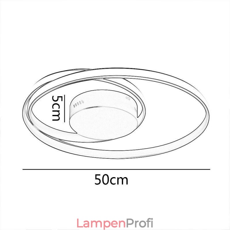 Moderne Deckenleuchten Doppelte runde Lampen