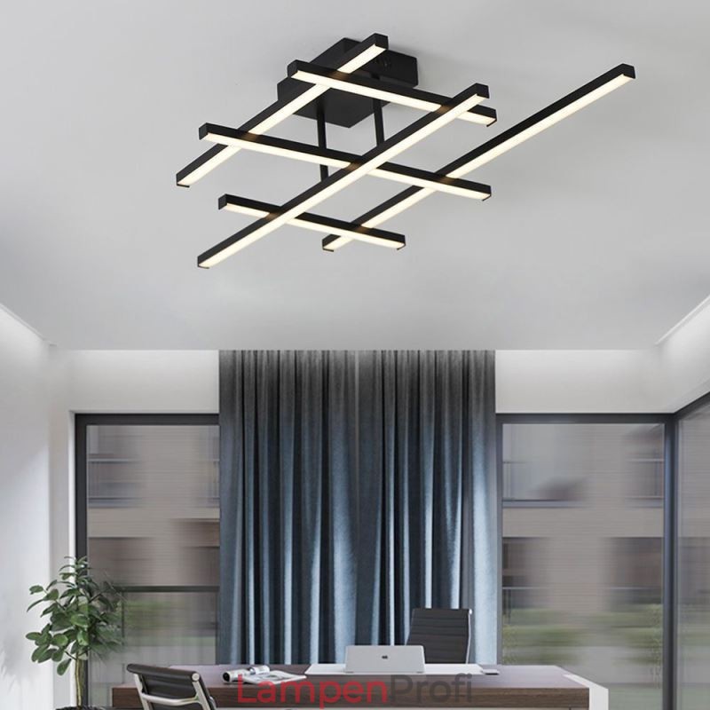 Deckenleuchte mit Unterputzmontage, Aluminium-Deckenleuchte