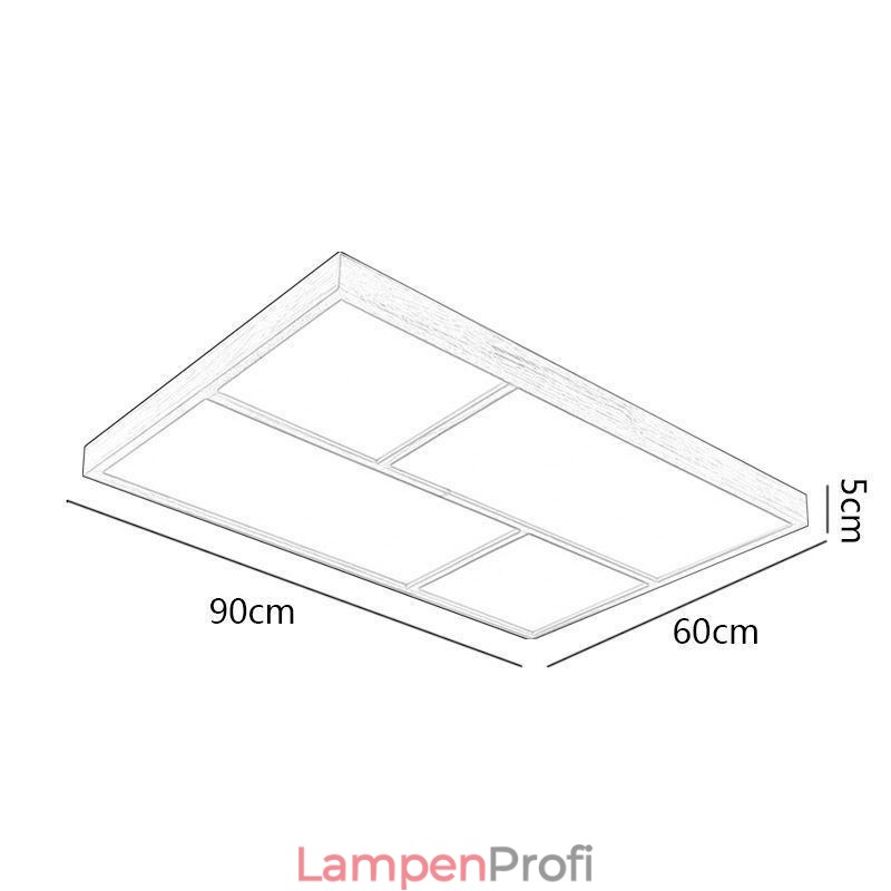 Moderne Deckenleuchte Minimalistischer Holzstil Unterputz Deckenleuchte