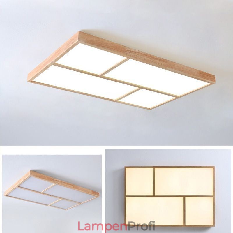 Moderne Deckenleuchte Minimalistischer Holzstil Unterputz Deckenleuchte