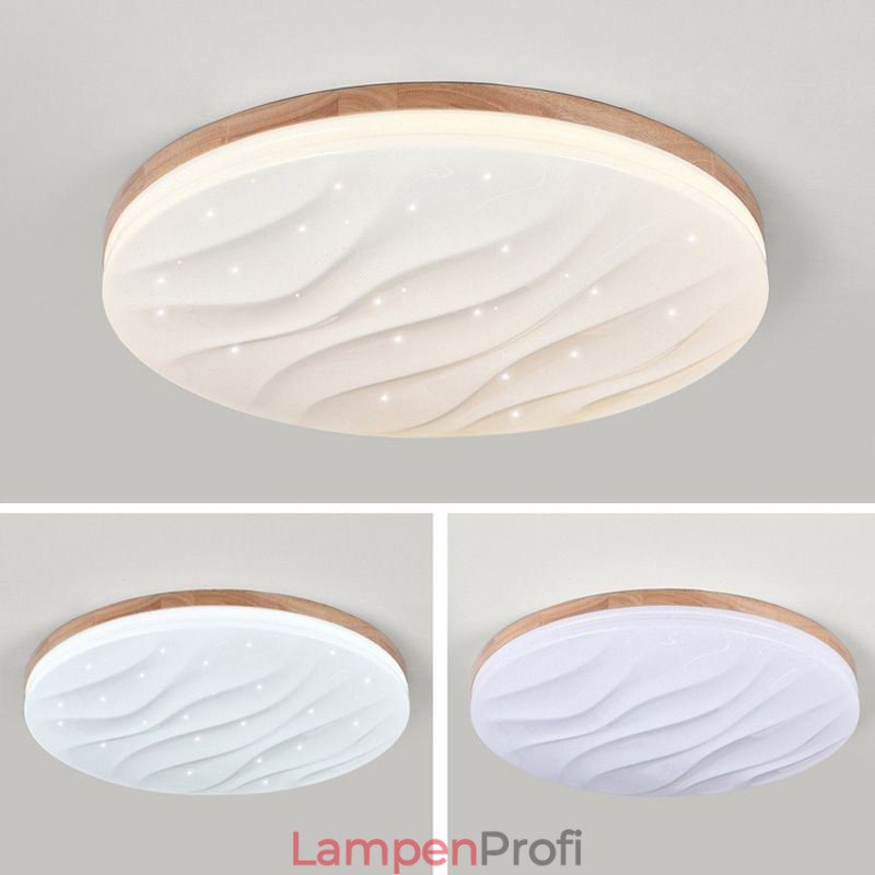 Japanische Holz Deckenleuchte Acryl Runde Wellpappe Deckenlampe