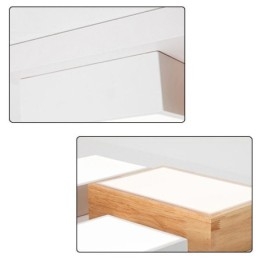 Moderne Deckenleuchte Geometrische Holz Deckenlampe