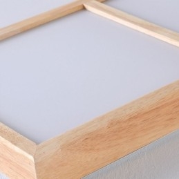 Japanische Acryl-Deckenleuchte, geometrische Holz-Deckenleuchte
