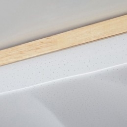 Japanische Acryl-Deckenleuchte, rechteckige gewellte Deckenlampe