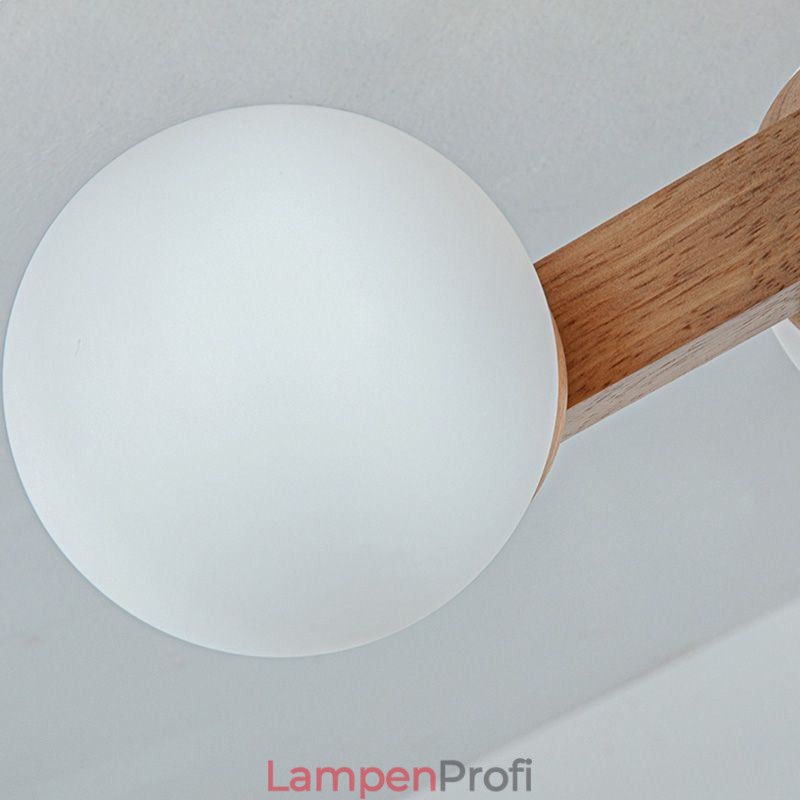 Japanische Holz-Deckenleuchte Magic Bean Molecular Deckenlampe