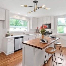 4 Lichter Schwarz Sputnik Kronleuchter Mid Century Semi Flush Mount Deckenleuchte