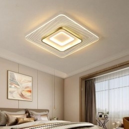Deckenleuchte, flächenbündige quadratische Deckenlampe