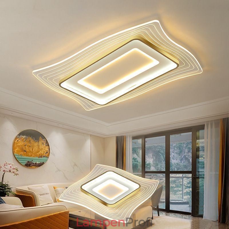 Moderne Deckenleuchte, flächenbündige Deckenleuchte in quadratischer Form