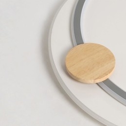 Moderne Deckenleuchte mit 2 Ringen aus Acryl