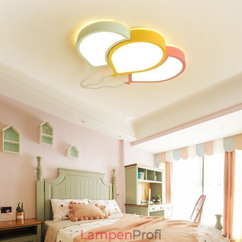 Moderne Deckenleuchte mit bündiger Montage, schöne Deckenlampe mit Ballonschirm