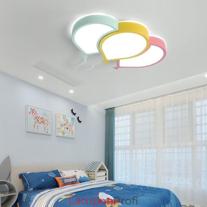 Moderne Deckenleuchte mit bündiger Montage, schöne Deckenlampe mit Ballonschirm