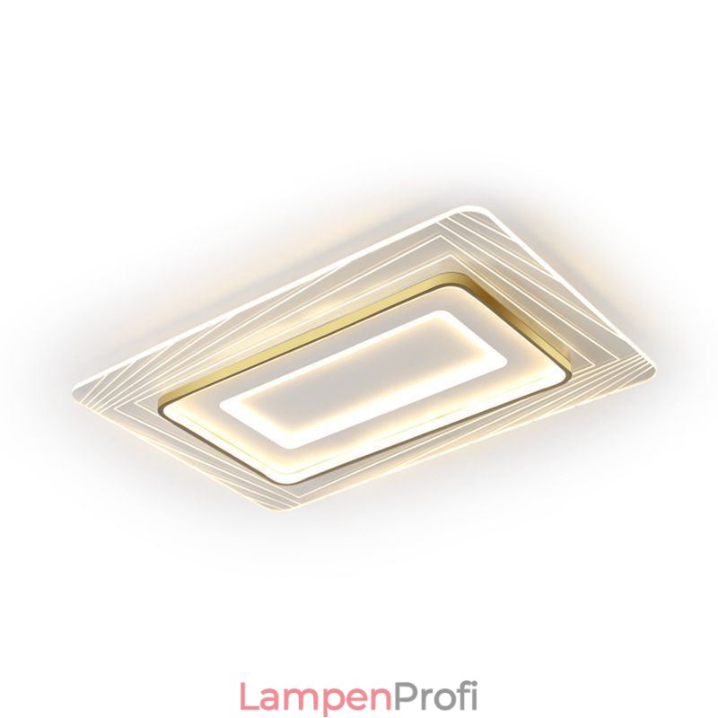 Rechteckige Unterputz-Deckenleuchte Minimalistische ultradünne Acryl-Deckenleuchte