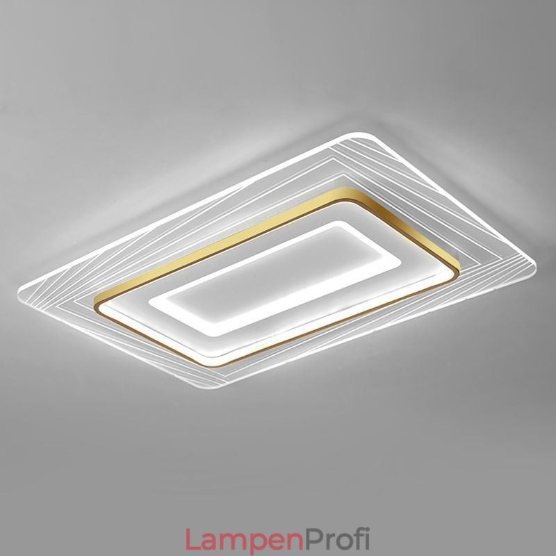 Rechteckige Unterputz-Deckenleuchte Minimalistische ultradünne Acryl-Deckenleuchte