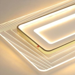 Rechteckige Unterputz-Deckenleuchte Minimalistische ultradünne Acryl-Deckenleuchte