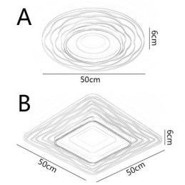 Unterputz-Deckenleuchte Minimalistische ultradünne Deckenleuchte aus Acryl
