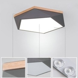 Moderne Deckenleuchte Diamantform Design Dimmbare Unterputz-Deckenleuchten