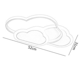 Moderne kreative Acrylleuchten Wolkenform Unterputz-Deckenleuchte