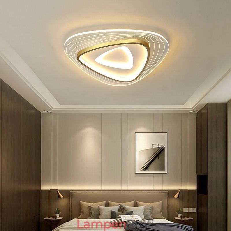Deckenleuchte, bündige Montage, dreieckige Deckenlampe
