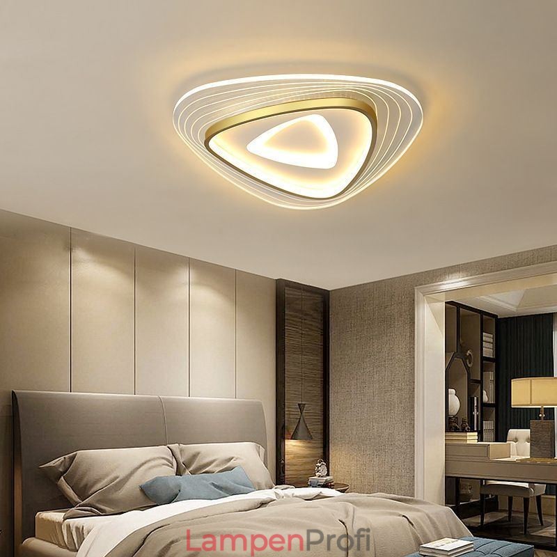 Deckenleuchte, bündige Montage, dreieckige Deckenlampe