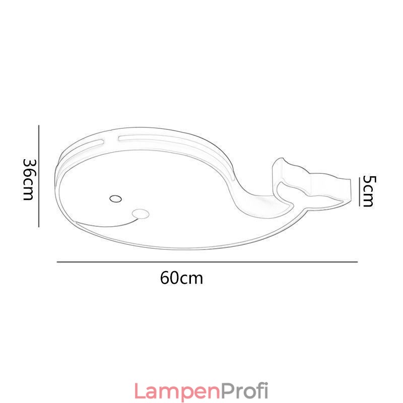 Dolphin Gemusterte Dimmbare Deckenleuchte Kreative Deckenleuchte Kinder