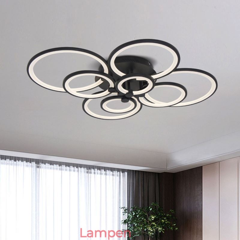 Dimmbare Deckenleuchte Moderne Ring Circle Unterputz-Deckenleuchte