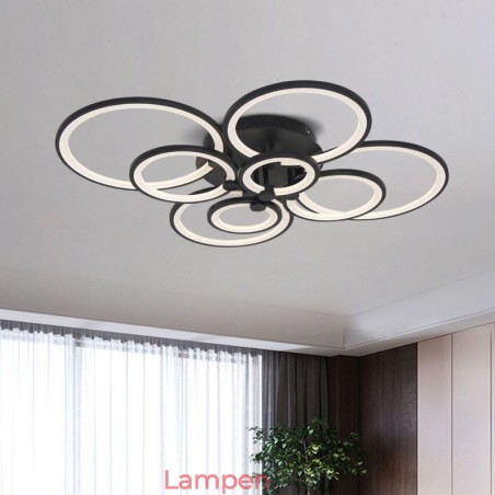 Dimmbare Deckenleuchte Moderne Ring Circle Unterputz-Deckenleuchte Dimmbare Deckenleuchte Moderne Ring Circle Unterputz-Deckenleuchte